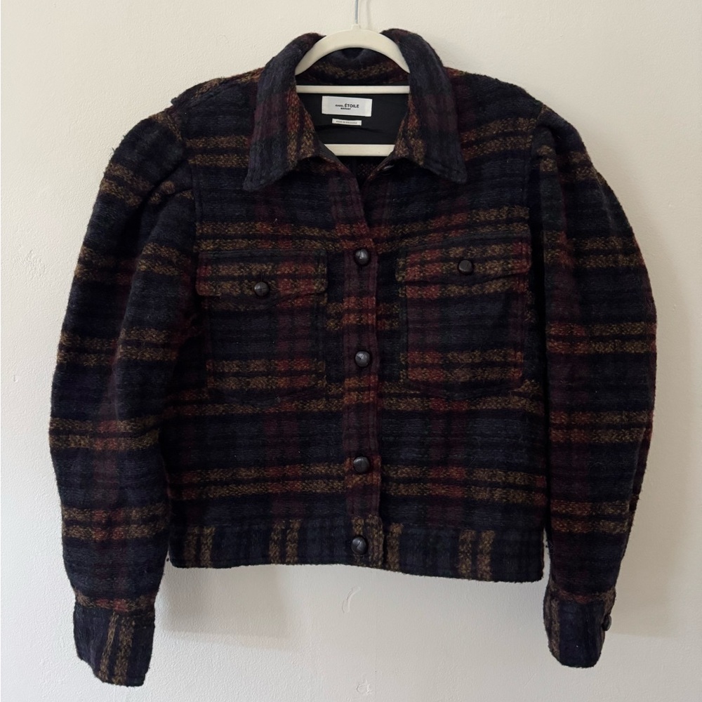 Isabel Marant Checked Wool Jacket - image 3